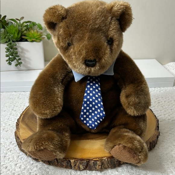Ty Beanie Babies Other - 2001 TY Beanie Baby Hero Father’s Day Teddy Bear with Blue Tie